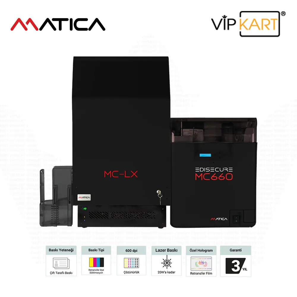 Matica MC660 Card Printer - Dual Sided | MC-LX Lamination Module (LCP9660)