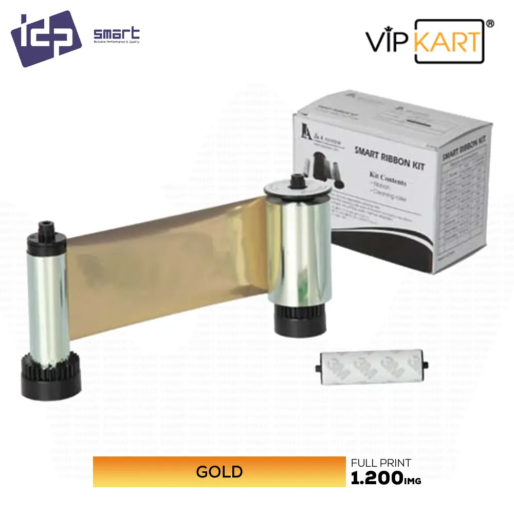 IDP Smart 650682 Gold (Altın) Monochrome Ribon – 1200 Baskı